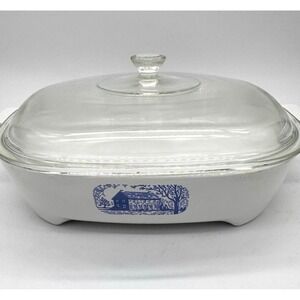 Corning Ware Browning Skillet for Amana Radarange Microwave Oven w/ Pyrex Lid